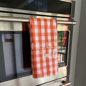 Hello Fall kitchen towel